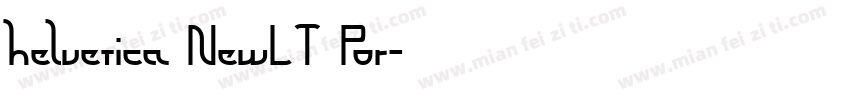 helvetica NewLT Por字体转换